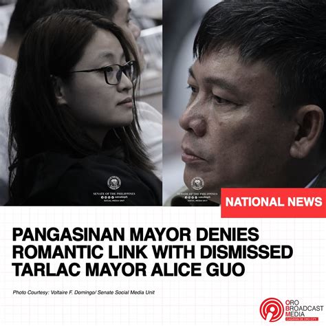pangasinan scandal|Mayor Guo denies having a partner who is a public official, running.